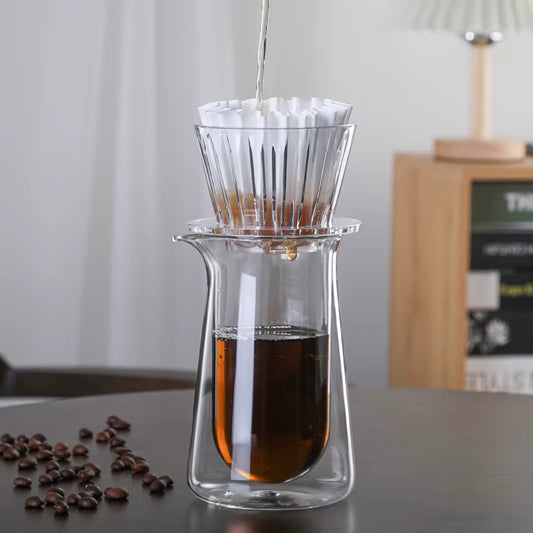Hand-Blown Double-Walled Carafe Set