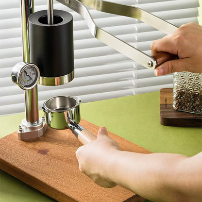 Premium Manual Espresso Maker (Hand-Powered)
