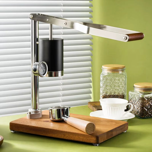 Premium Manual Espresso Maker (Hand-Powered)