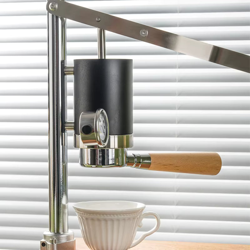 Premium Manual Espresso Maker (Hand-Powered)