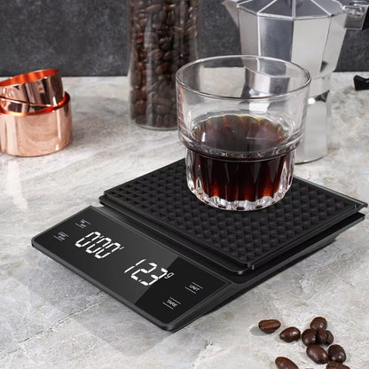Barista-Grade Coffee Scale with Timer